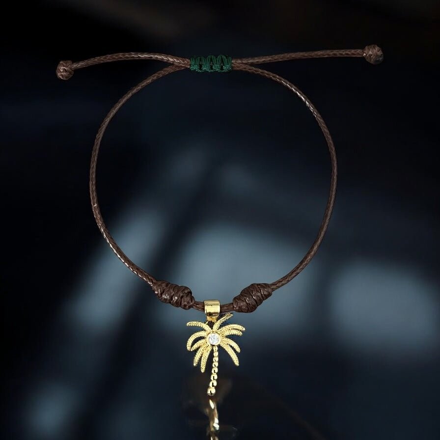 Tropical Energy & Abundance – Palm Tree Charm Bracelet