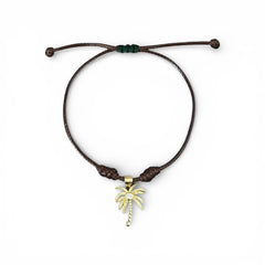 Tropical Energy & Abundance – Palm Tree Charm Bracelet