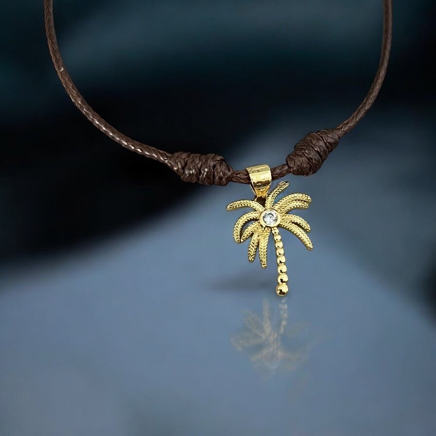 Tropical Energy & Abundance – Palm Tree Charm Bracelet