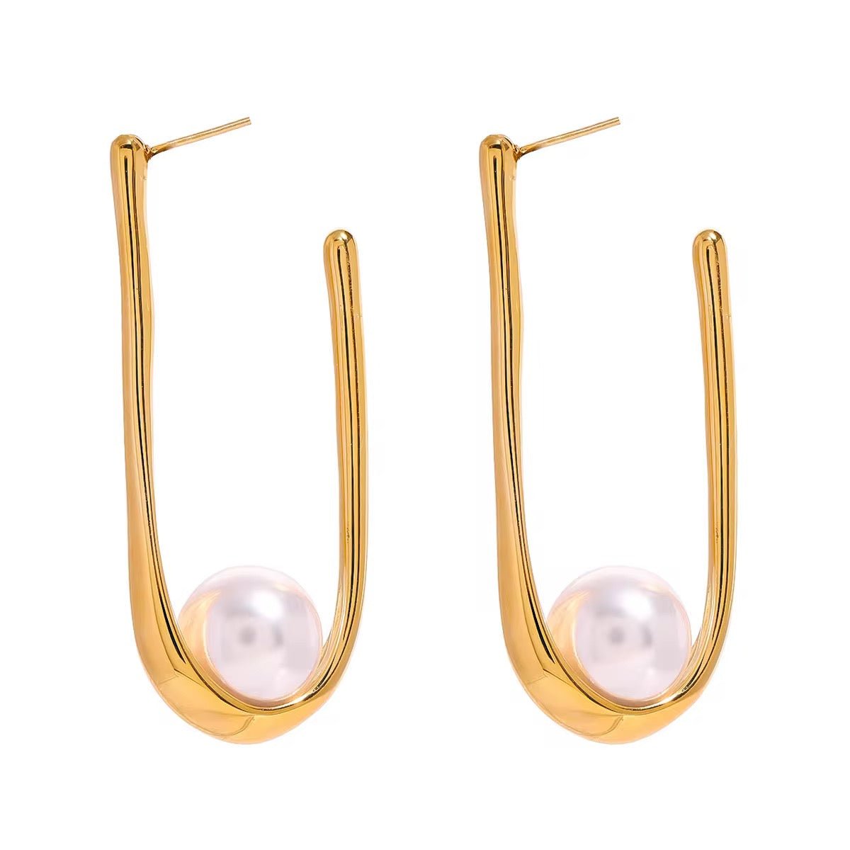 U Pearl Earrings